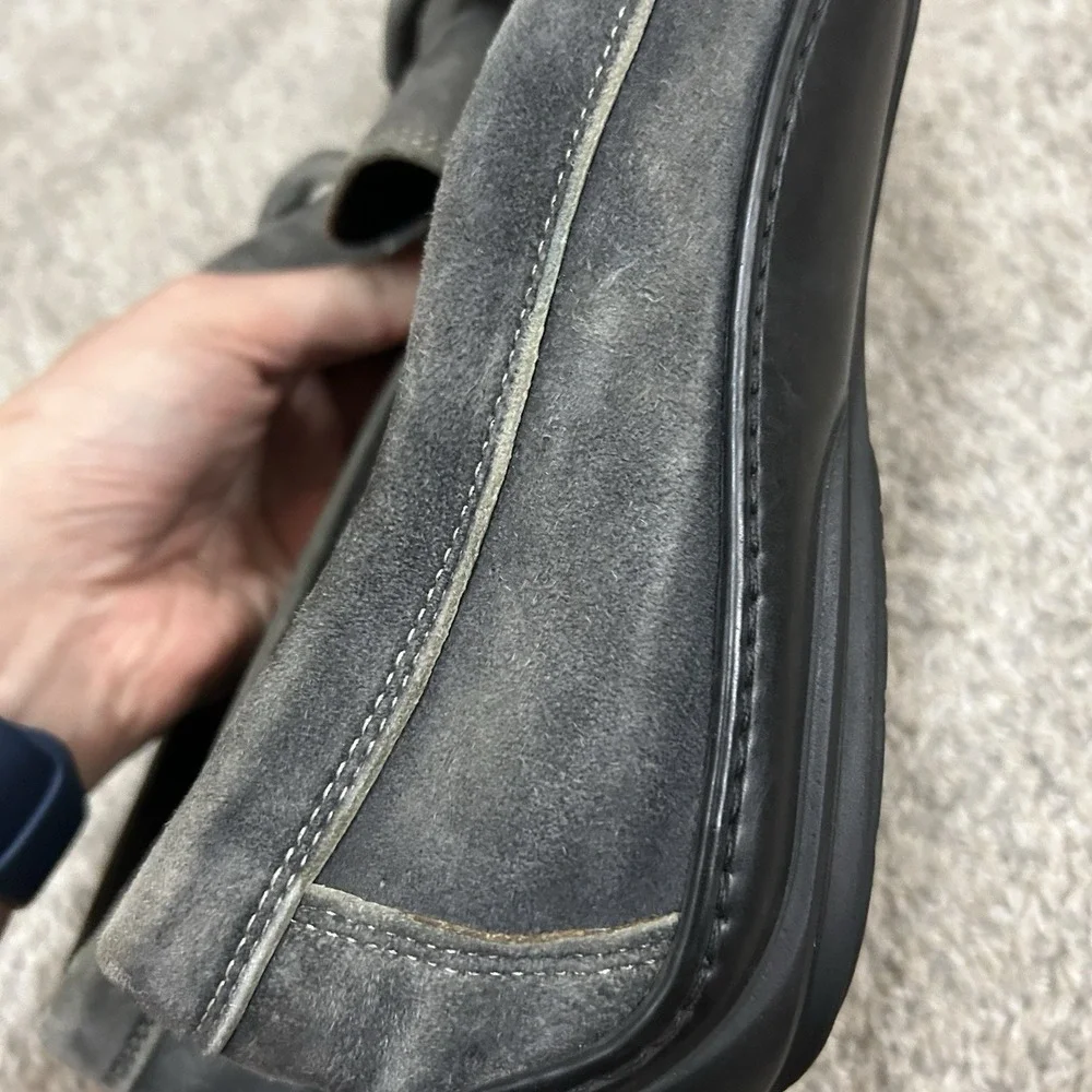 Donald J Pliner Horsebit Loafers Men's Size 13 Gray Edlyn Shoes Slip On Suede - Picture 12 of 13